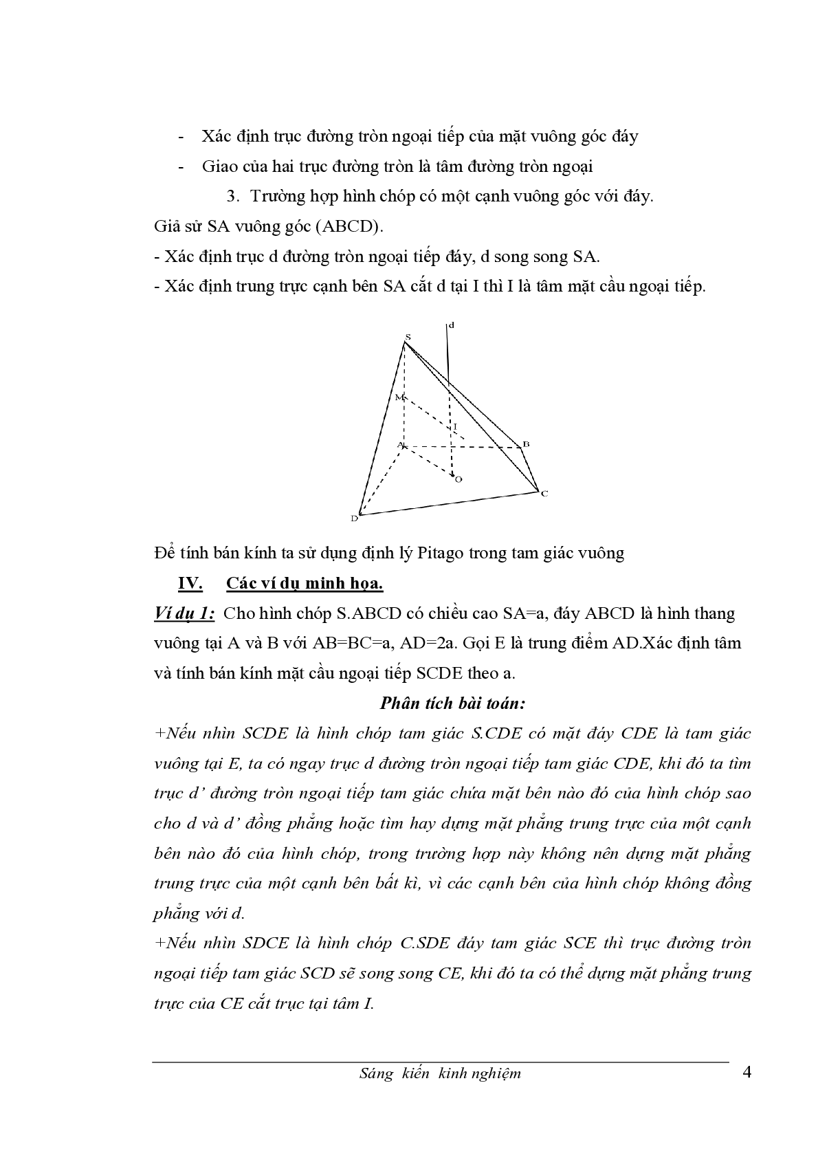 Chuyên đề Mặt cầu ngoại tiếp hình chóp (trang 4)