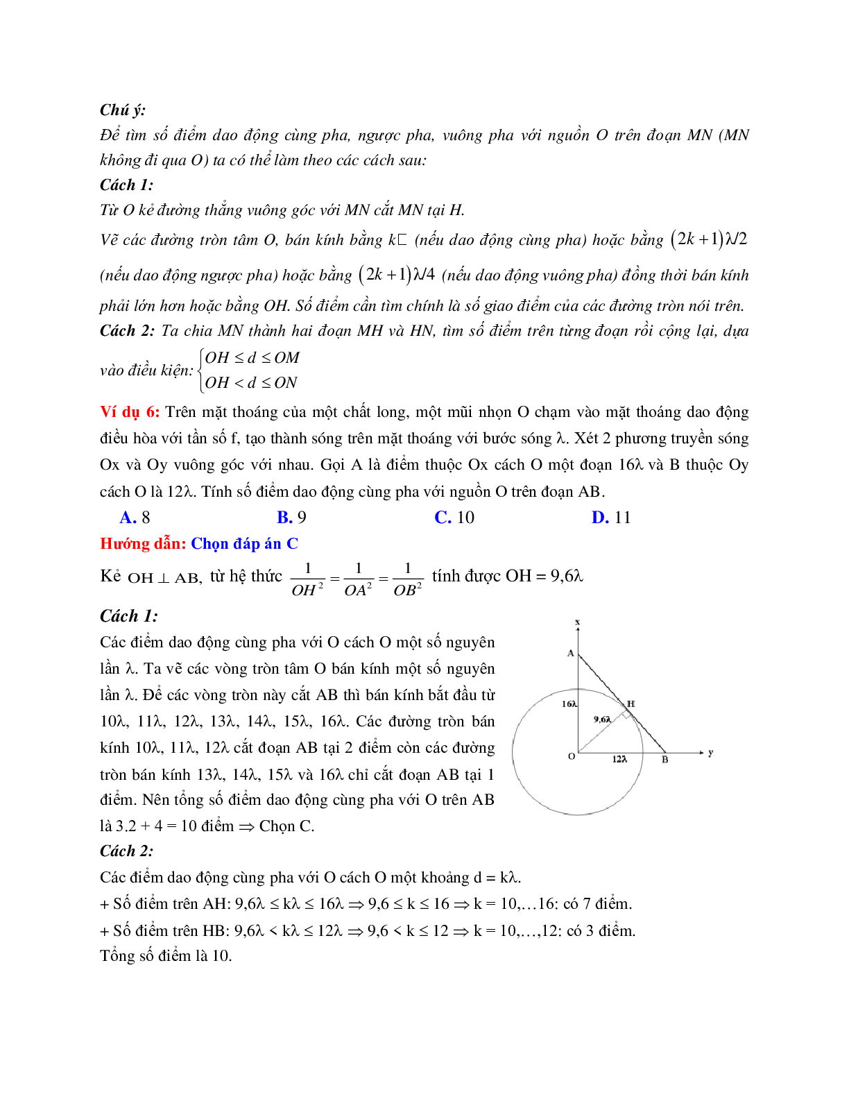 Các dạng bài toán liên quan đến phương trình sóng môn Vật lý lớp 12 (trang 3)