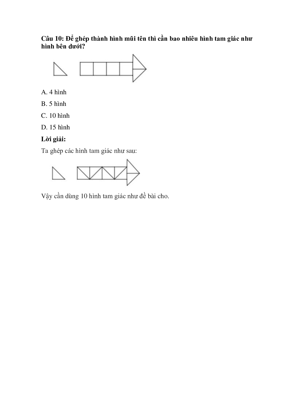 Trắc nghiệm Ôn tập về hình học (chương 1) có đáp án – Toán lớp 3 (trang 6)