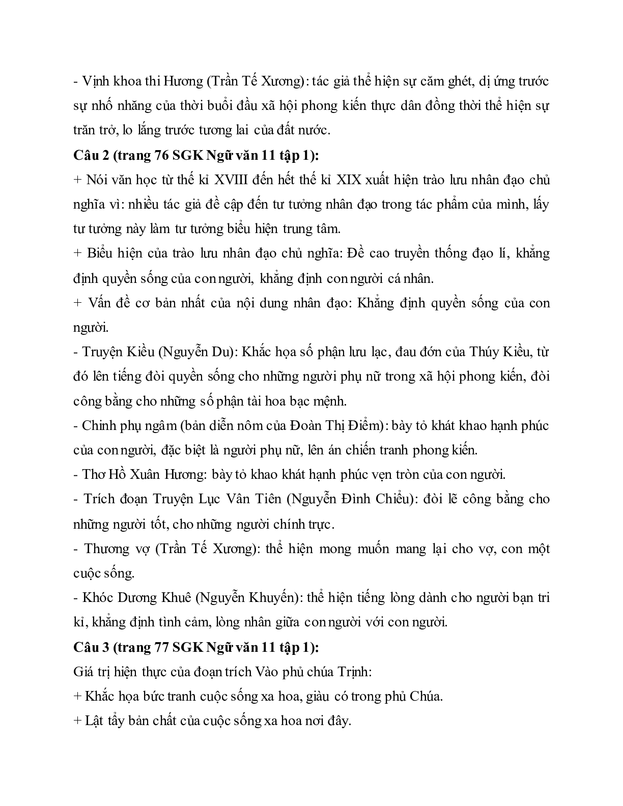 Soạn bài Ôn tập văn học trung đại Việt Nam - ngắn nhất Soạn văn 11 (trang 2)