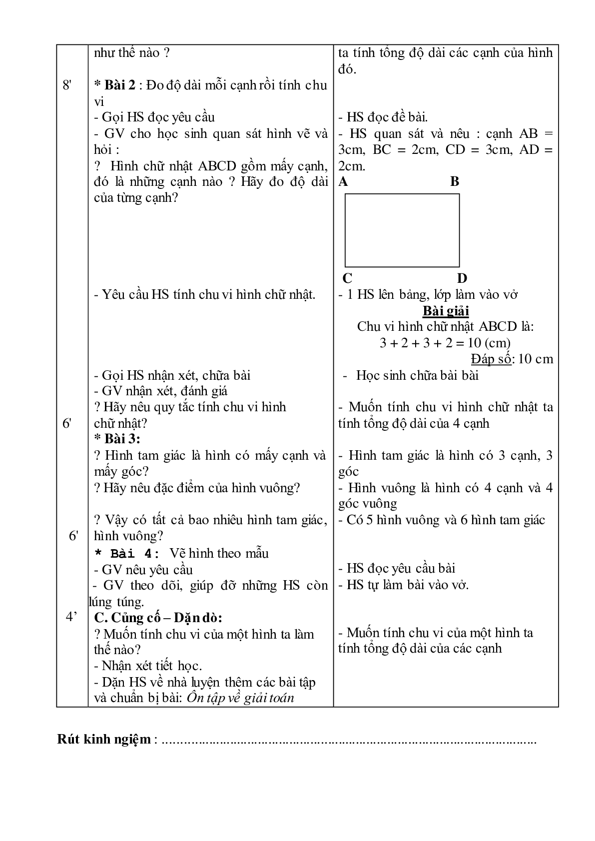 Giáo án Toán lớp 3 tuần 3 mới nhất (trang 2)