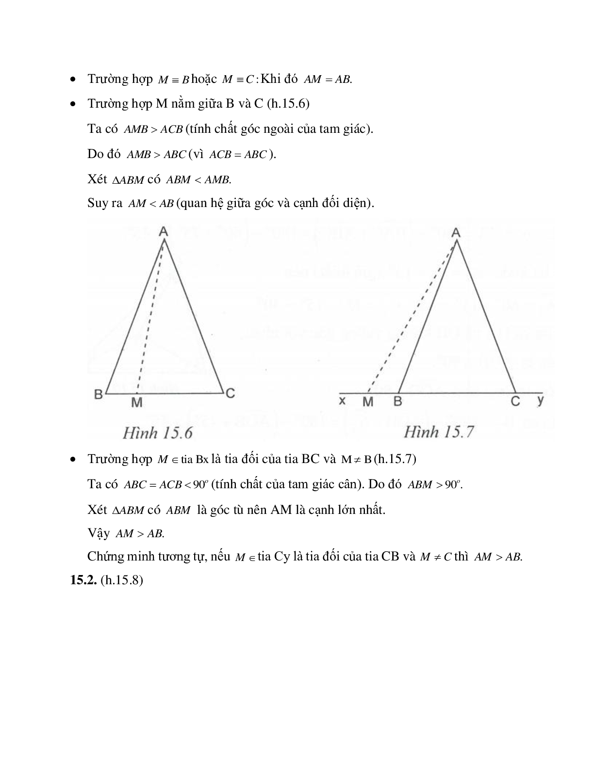Phương pháp giải bài tập về Quan hệ giữa góc và cạnh đối diện trong một tam giác chọn lọc (trang 6)
