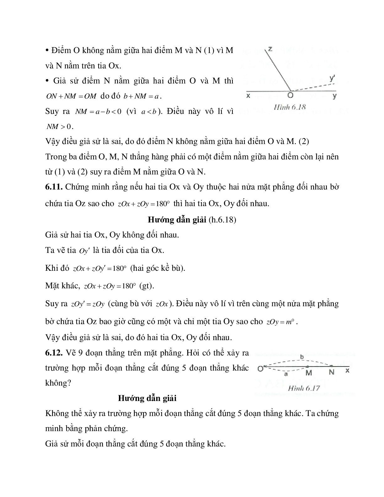 Phương pháp giải và bài tập về Chứng minh bằng phản chứng hình học lớp 7 có lời giải (trang 9)