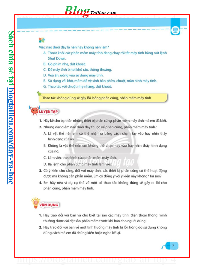 Tin học lớp 4 Chân trời sáng tạo pdf (trang 8)