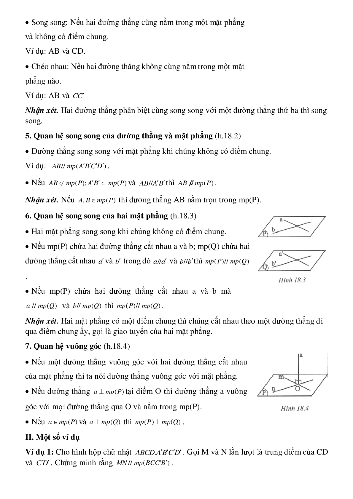 Hình hộp chữ nhật - Hình học toán 8 (trang 2)
