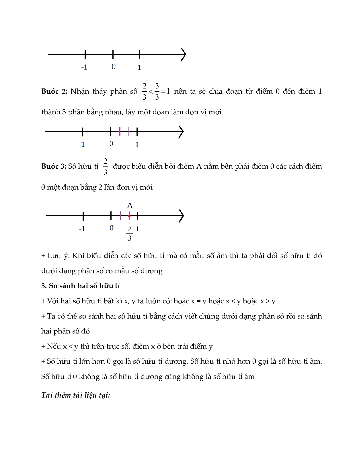 Lý thuyết Toán lớp 7: Tập hợp Q các số hữu tỉ (trang 2)