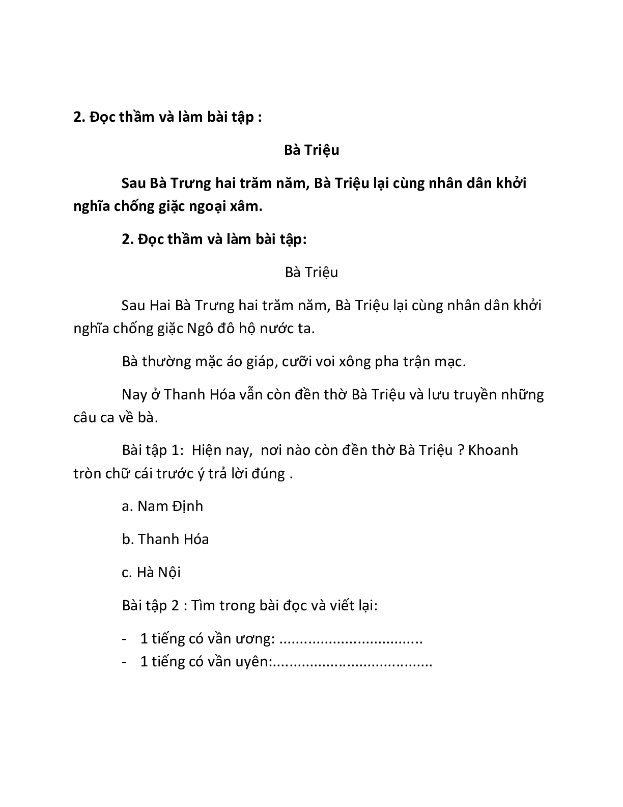 Bộ 8 đề Ôn thi Học kì 2 môn Tiếng Việt lớp 1 chọn lọc (trang 8)