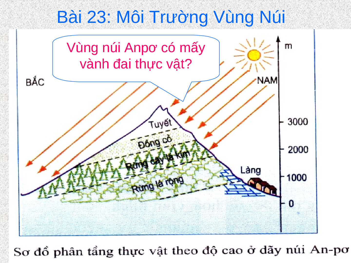 Bài giảng Địa lí 7 Tiết 24: Môi trường vùng núi (trang 6)
