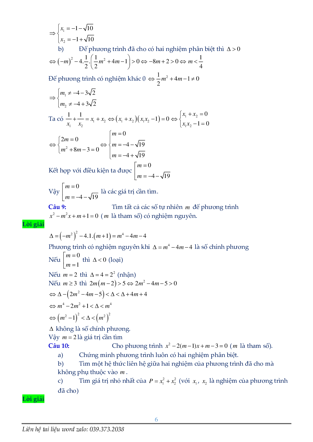 Phương trình chứa tham số (trang 6)