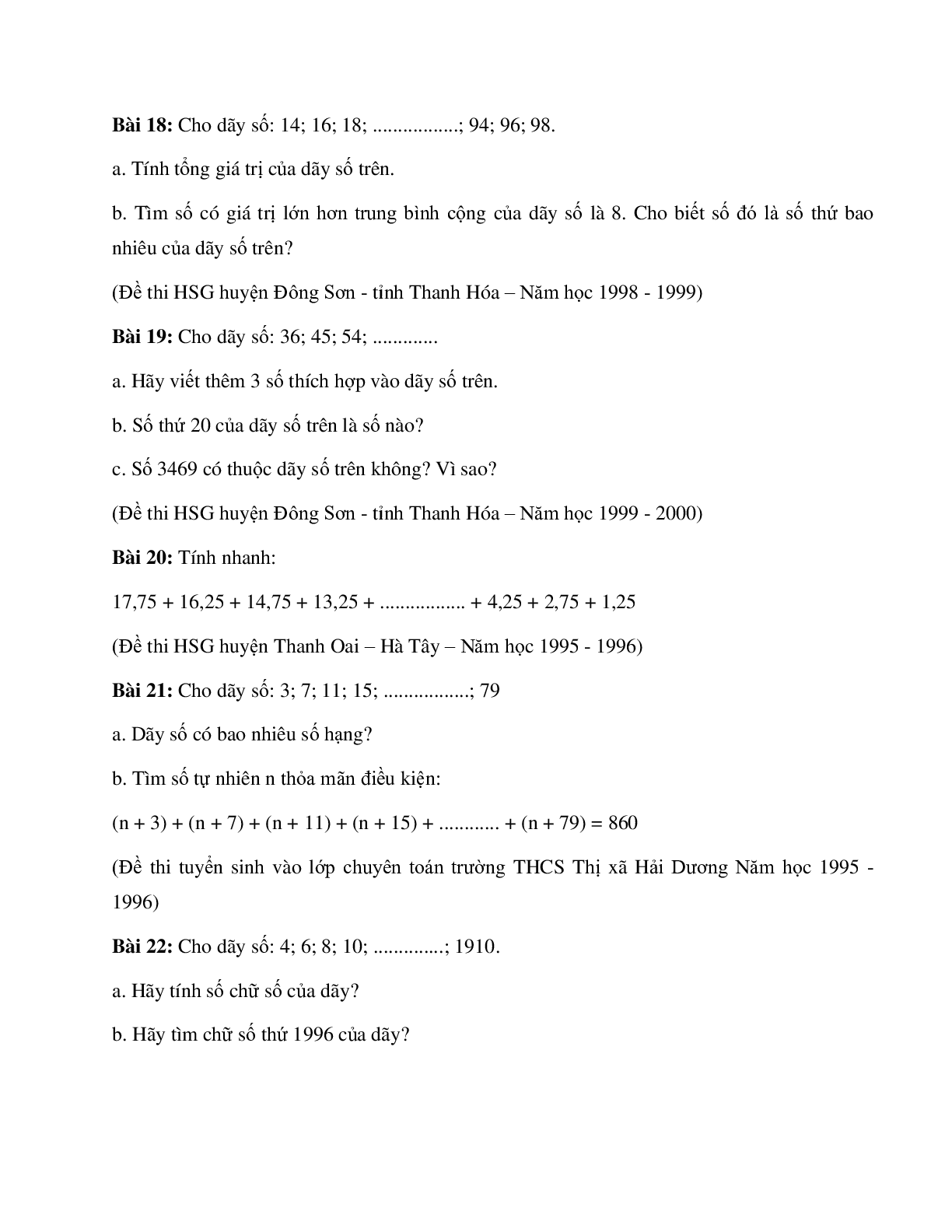 Bài toán tính tổng của dãy số có quy luật cách đều môn Toán lớp 5 (trang 7)