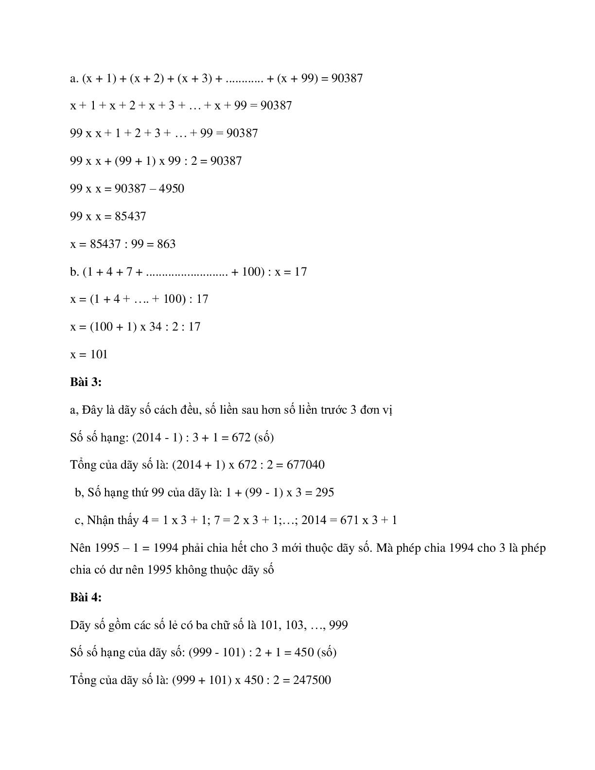 Bài toán tính tổng của dãy số có quy luật cách đều môn Toán lớp 5 (trang 9)