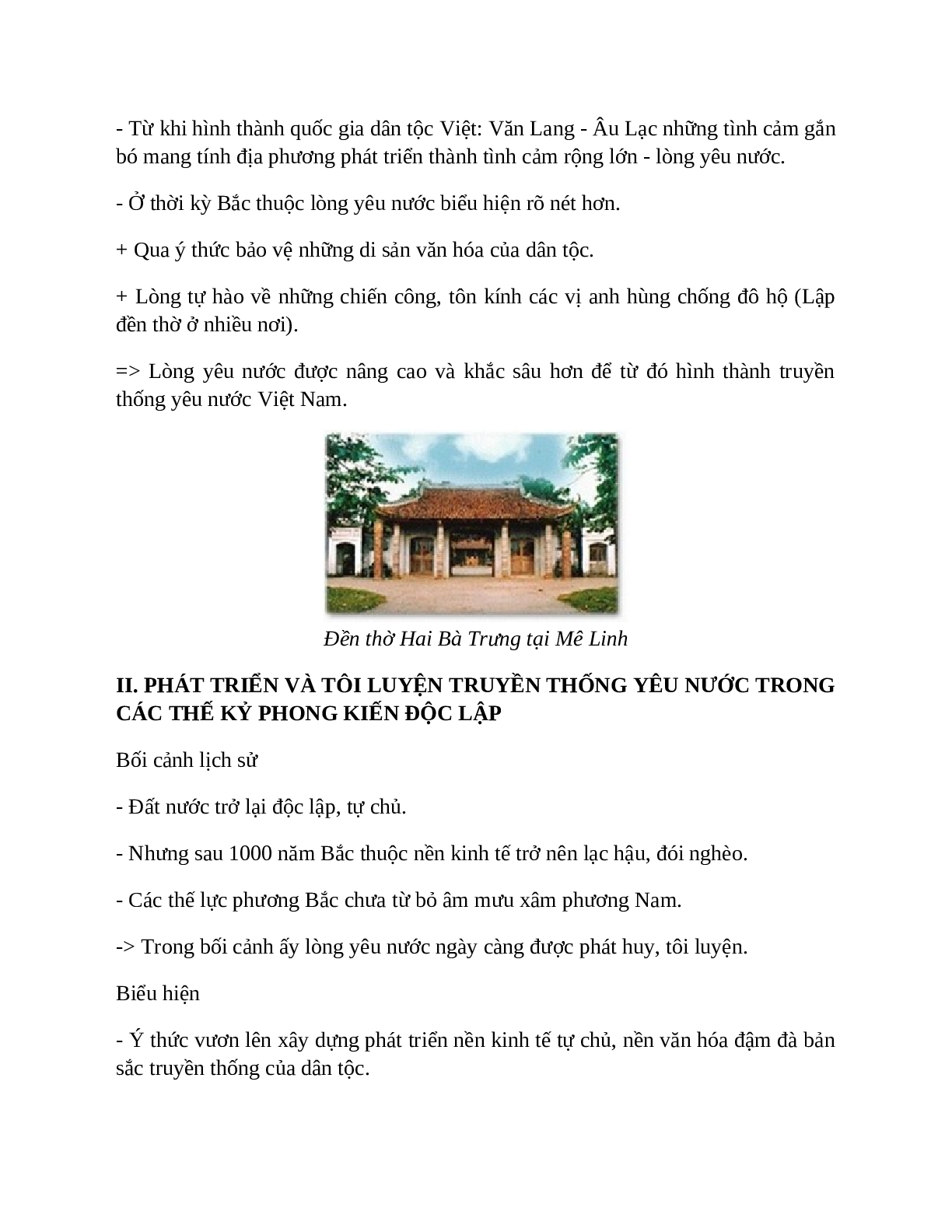 Lịch Sử 10 Bài 28 (Lý thuyết và trắc nghiệm): Truyền thống yêu nước của dân tộc Việt Nam thời phong kiến (trang 2)