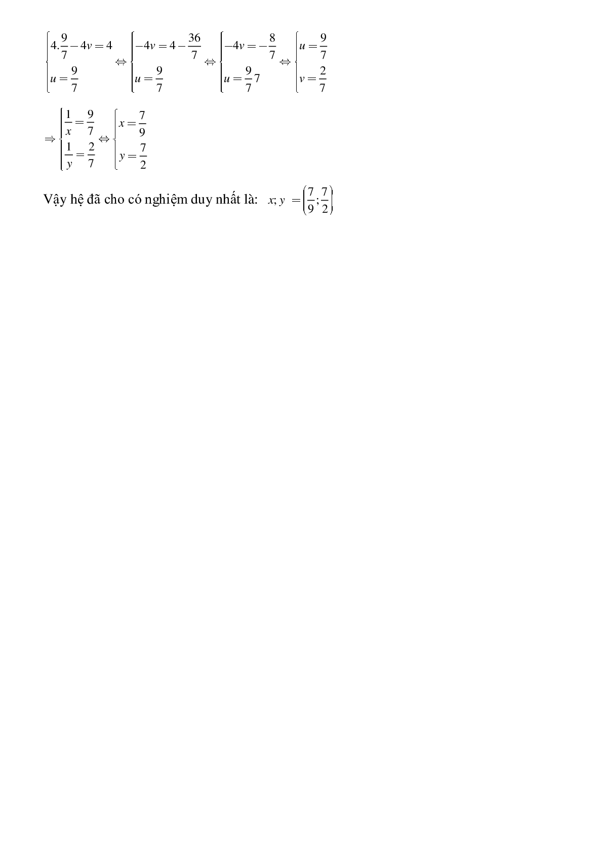 Bài tập Giải hệ phương trình bằng phương pháp đại số (trang 10)