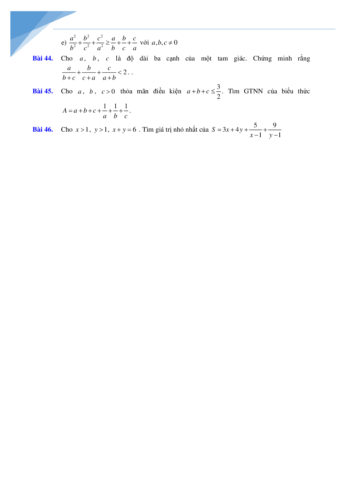 Đề cương học kì 2 môn toán lớp 8 Hà nội hay (trang 7)
