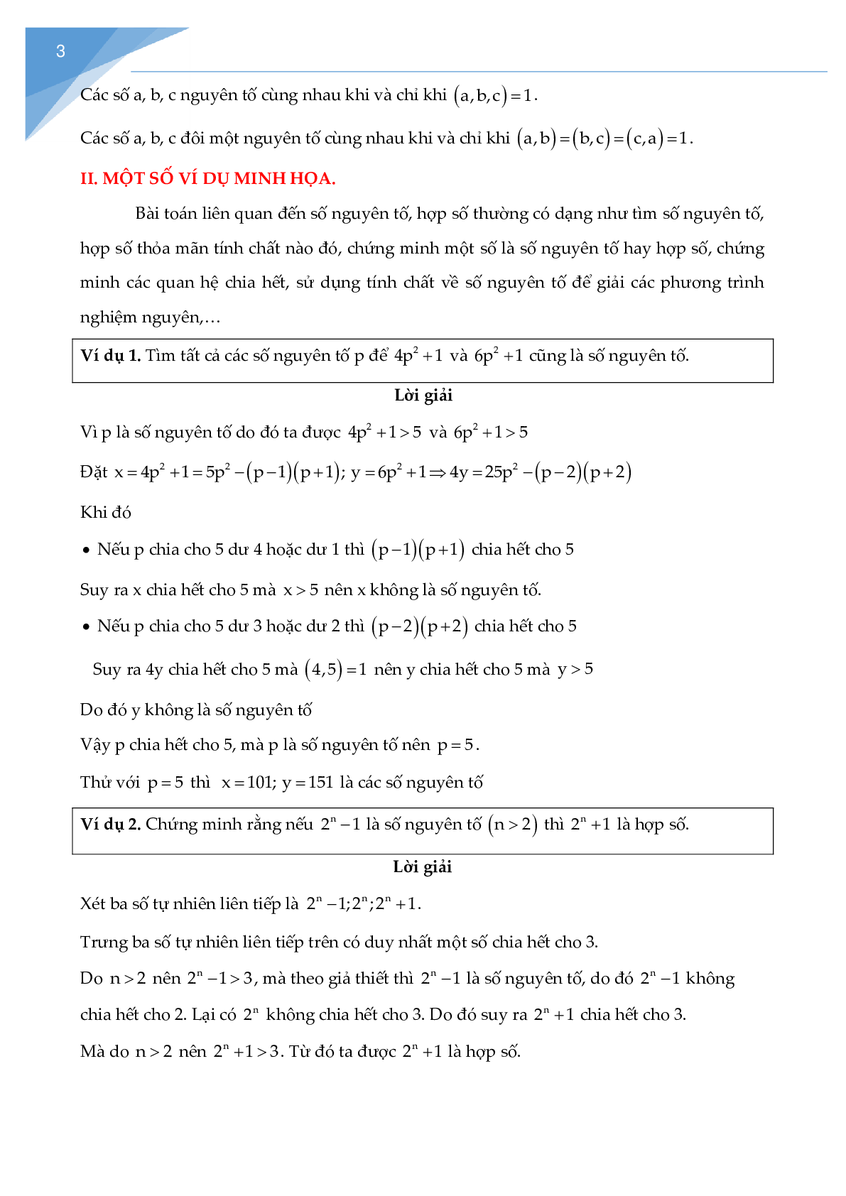 Các bài toán về số nguyên tố, hợp số chọn lọc (trang 3)