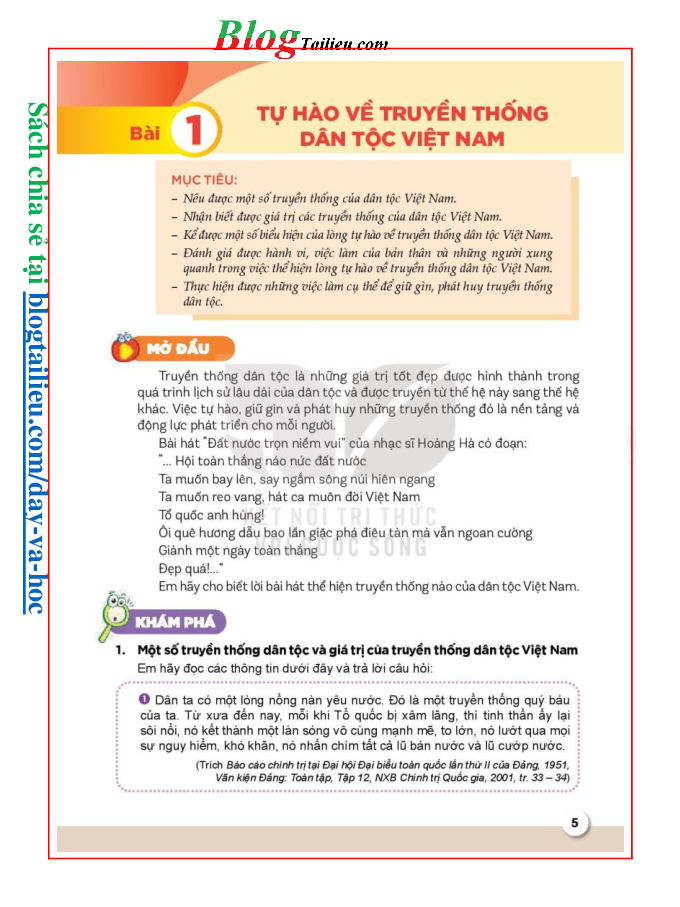 Giáo dục công dân lớp 8 Kết nối tri thức pdf (trang 6)