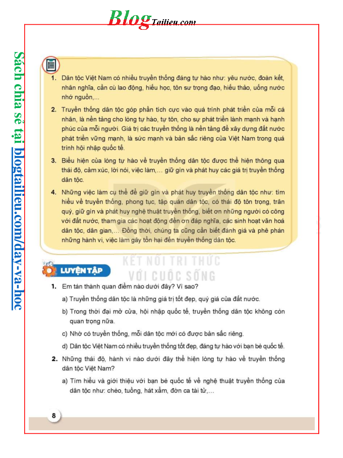 Giáo dục công dân lớp 8 Kết nối tri thức pdf (trang 9)