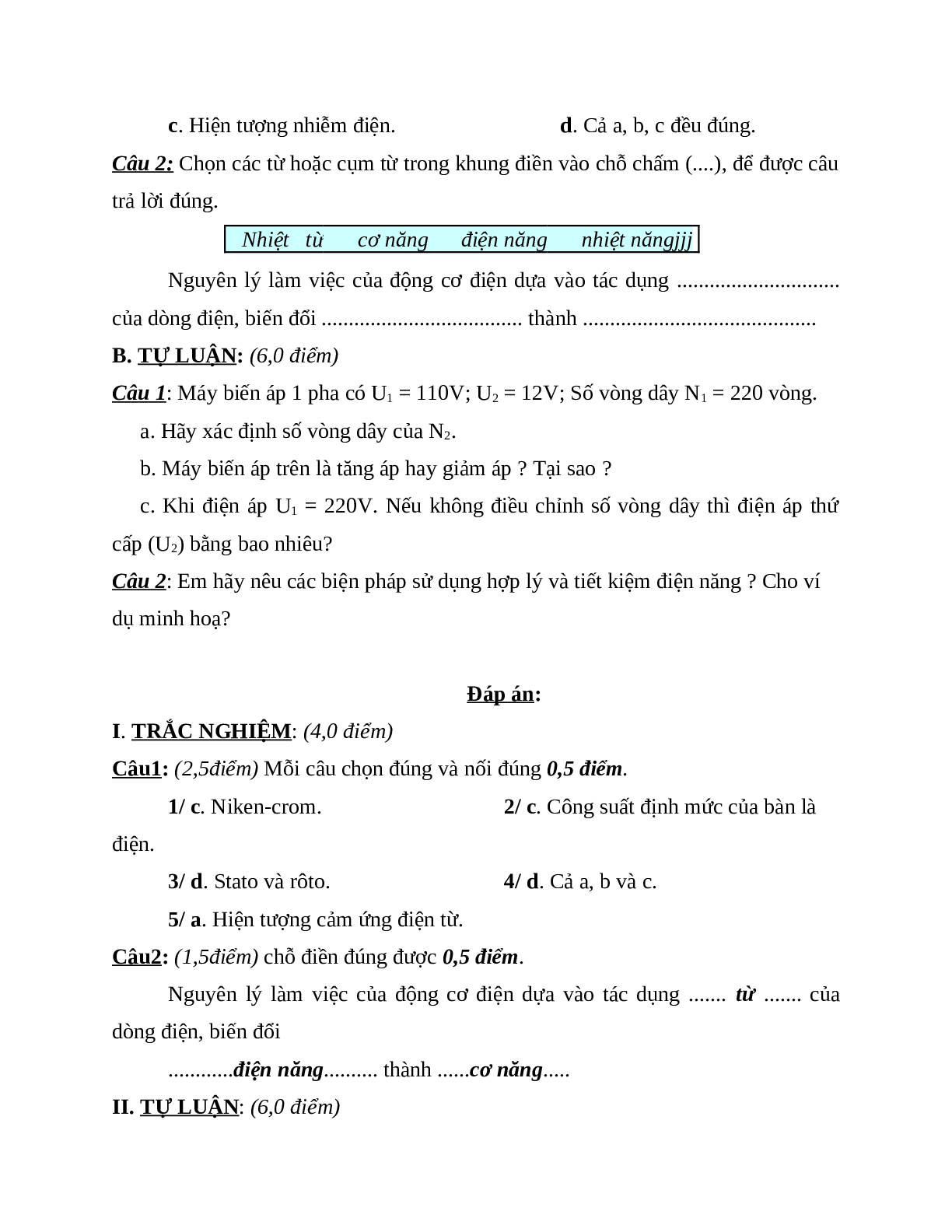 Giáo án Công Nghệ 8 Ôn tập giữa học kì 2 mới nhất - CV5512 (trang 5)
