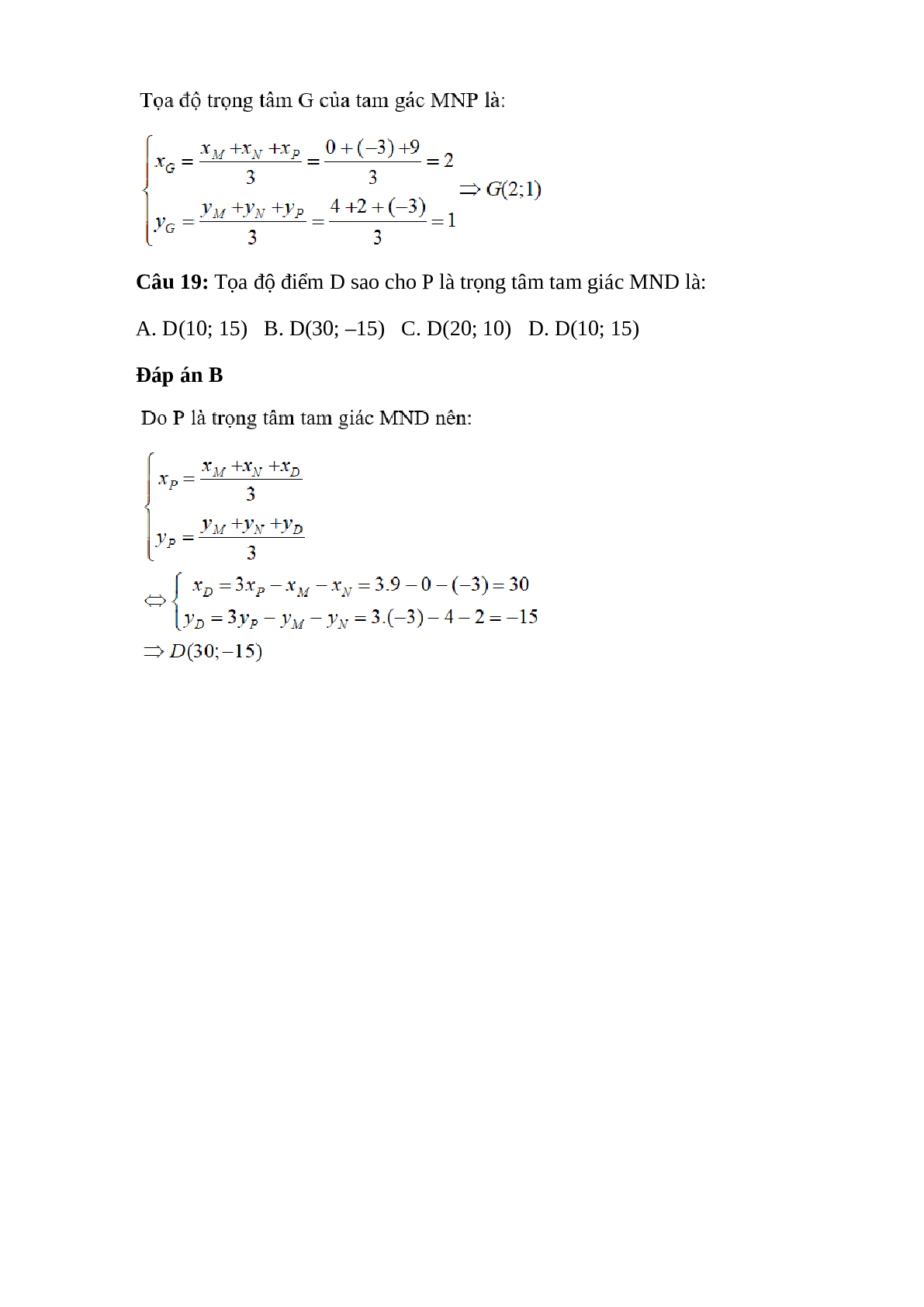 Trắc nghiệm Hệ trục tọa độ có đáp án – Toán lớp 10 (trang 8)