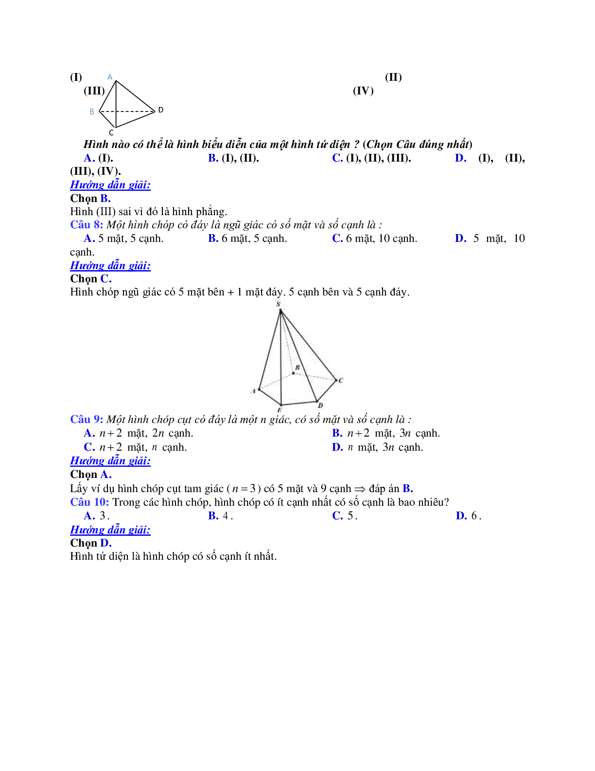 Đại cương về đường thẳng và mặt phẳng trong không gian (trang 3)