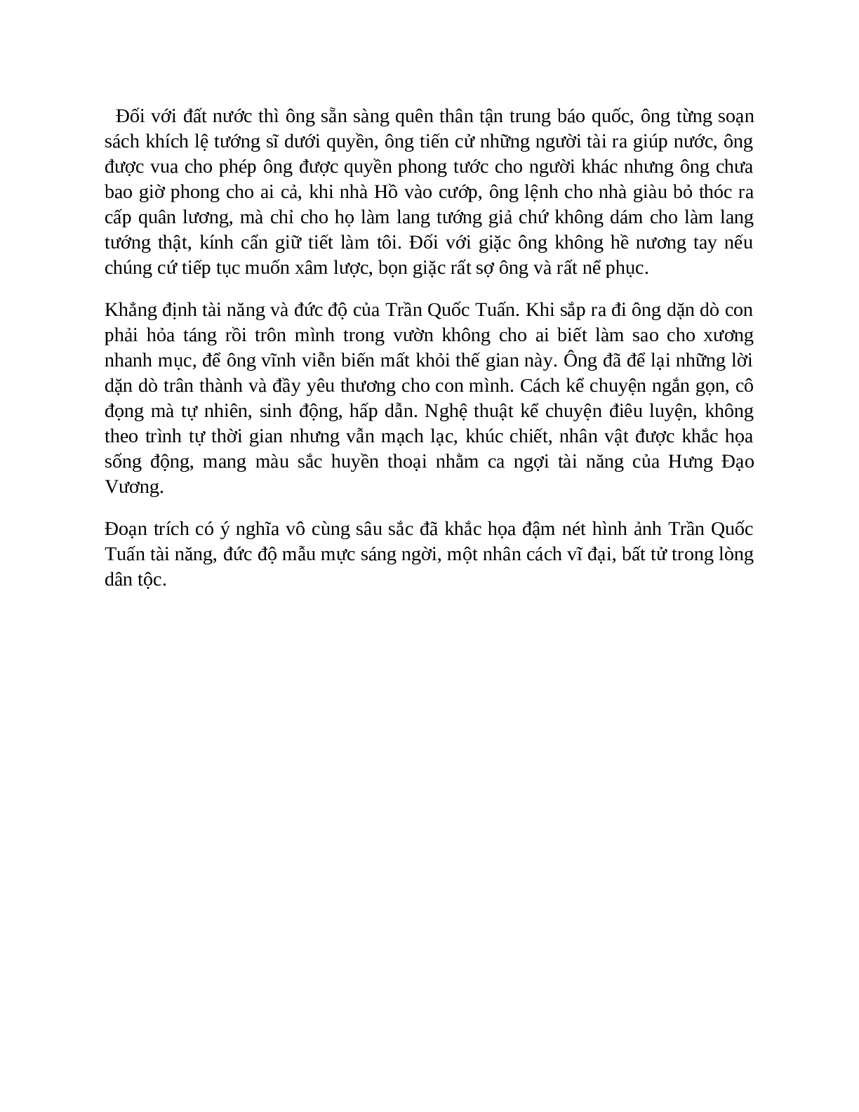Sơ đồ tư duy bài Hưng Đạo đại vương Trần Quốc Tuấn dễ nhớ, ngắn nhất - Ngữ văn lớp 10 (trang 10)