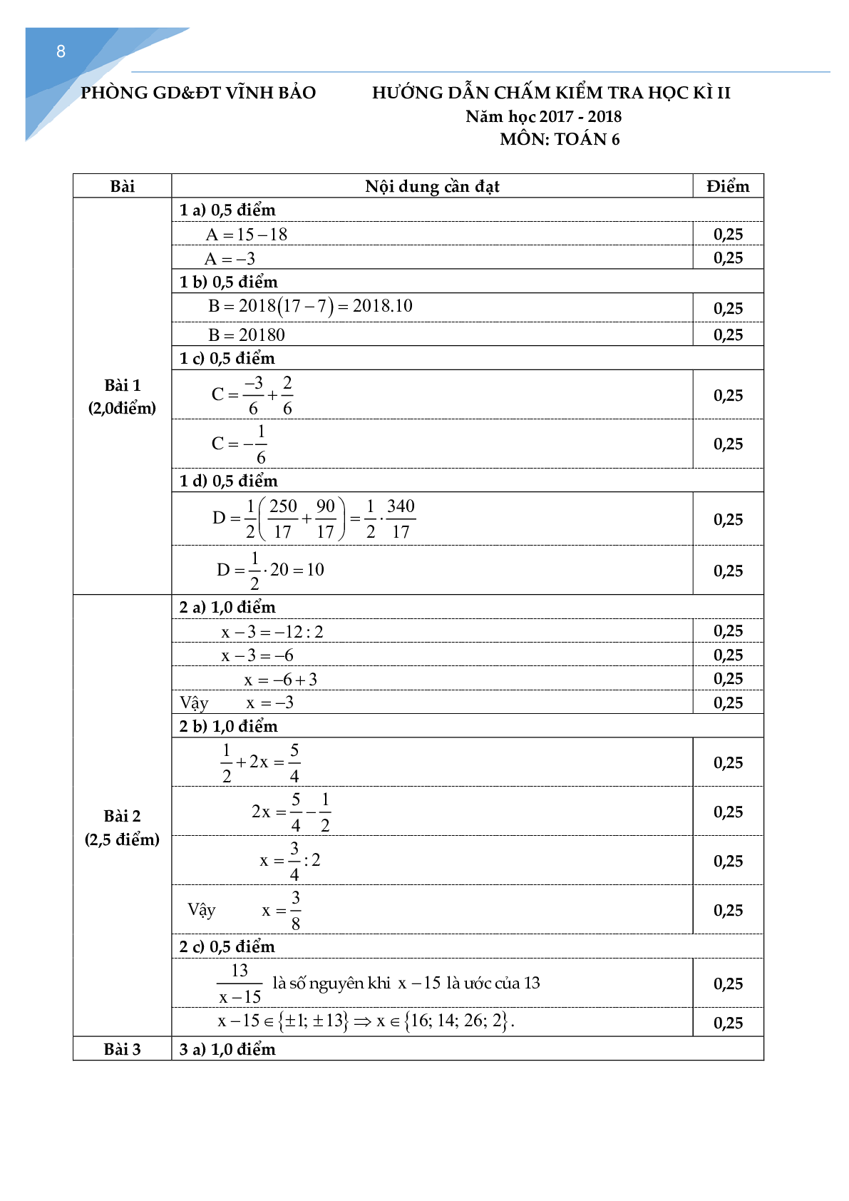 Bộ 11 đề thi học kì 2 môn Toán lớp 6 (trang 9)