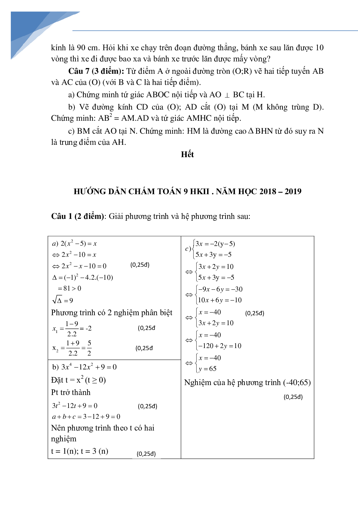 Đề kì 2 môn toán lớp 9 các trường thành phố Hồ Chí Minh năm 2022 (trang 2)