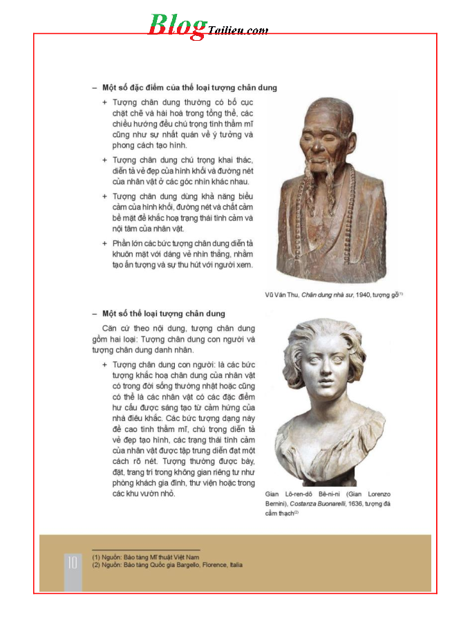Mĩ thuật lớp 11 Mĩ thuật Điêu khắc Kết nối tri thức pdf (trang 10)