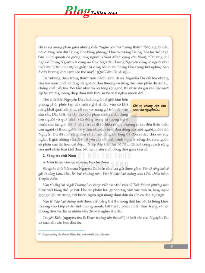 Ngữ văn lớp 11 Tập 2 Kết nối tri thức pdf (trang 9)