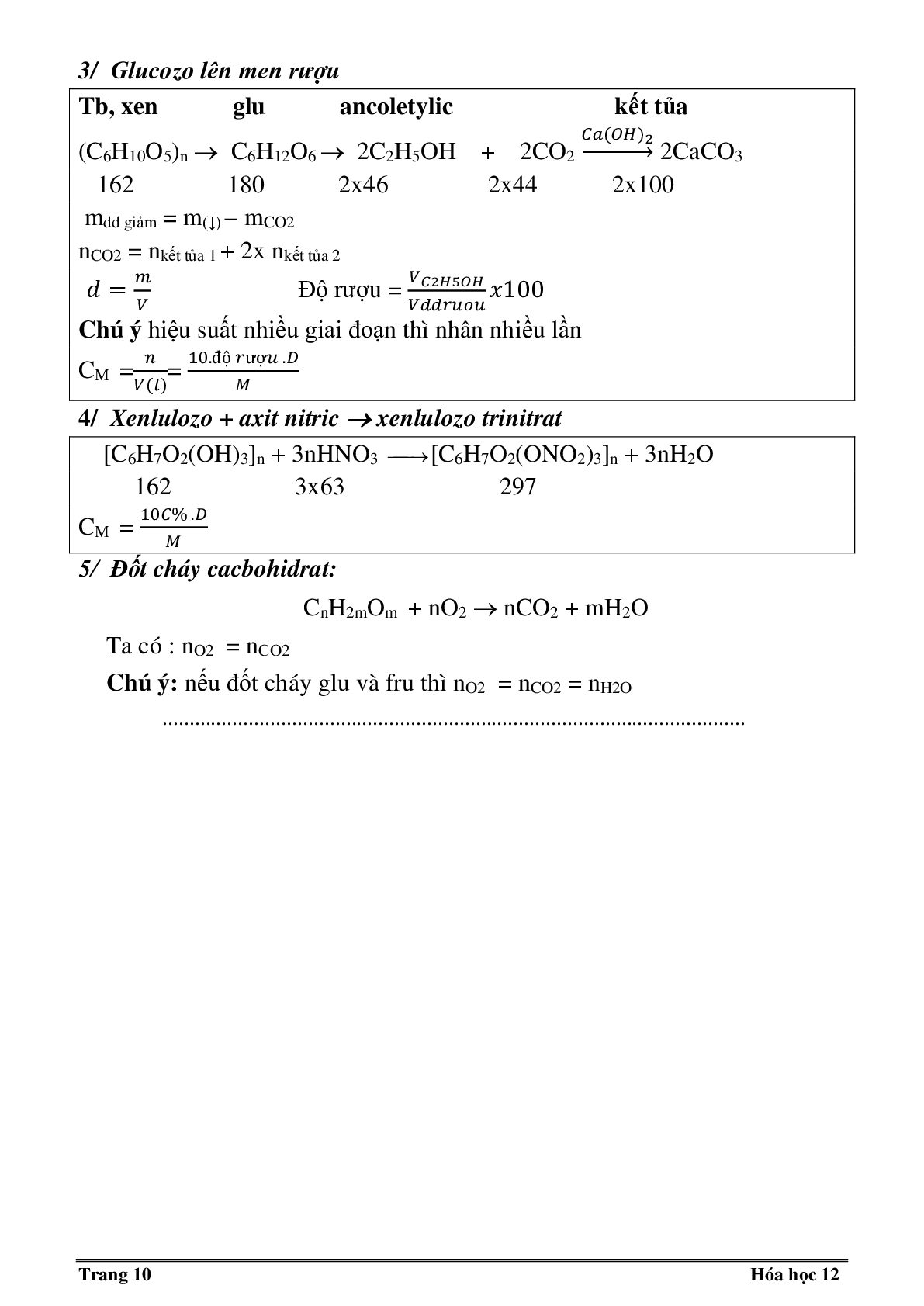 Tóm tắt lý thuyết hóa học lớp 12 (trang 10)