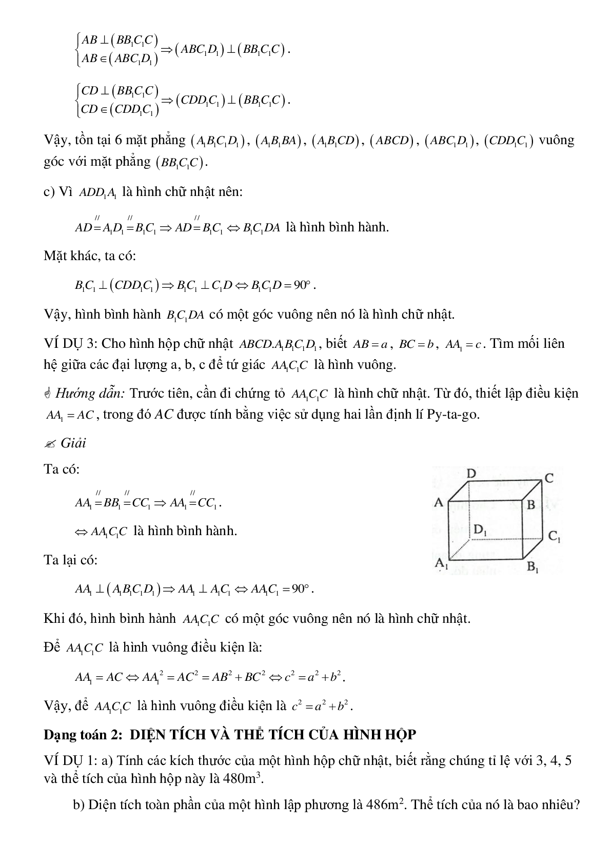 Tổng hợp các dạng toán thường gặp về Thể tích của hình hộp chữ nhật có lời giải (trang 6)