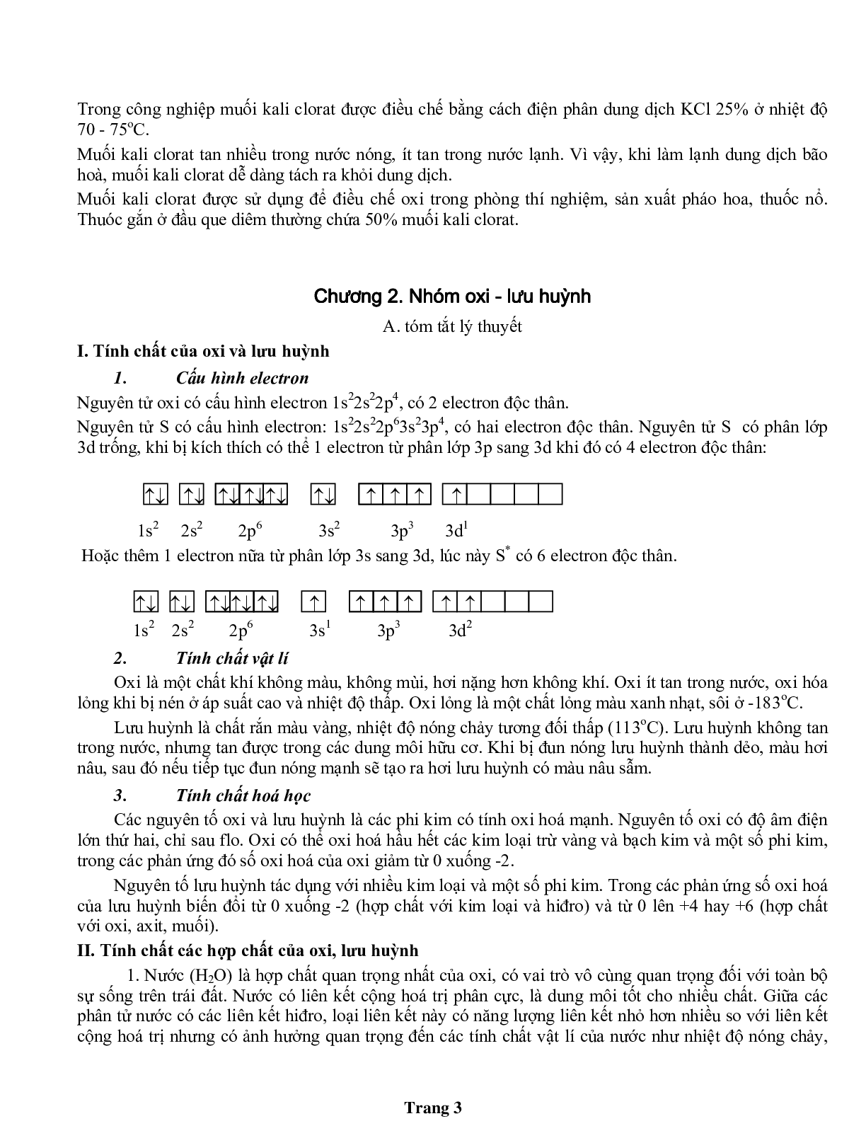 Tổng hợp lý thuyết Hóa vô cơ lớp 12 (trang 3)