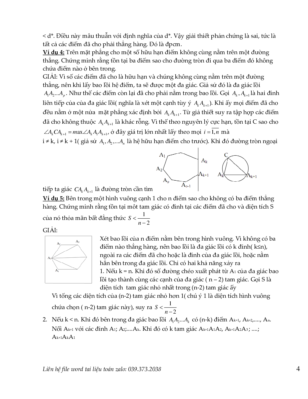 Nguyên lý dirichlet  và nguyên lý cực hạn trong toán tổ hợp (trang 3)