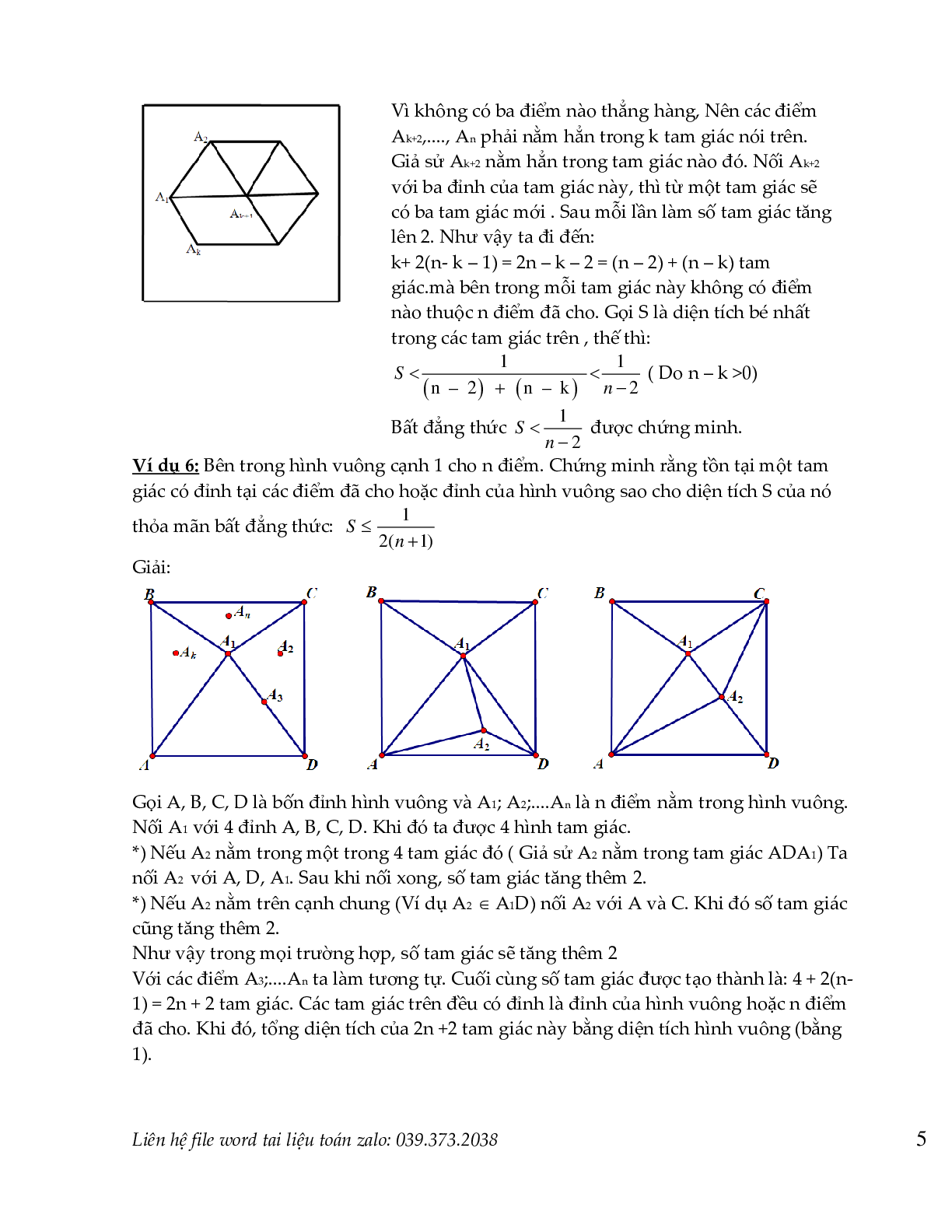 Nguyên lý dirichlet  và nguyên lý cực hạn trong toán tổ hợp (trang 4)