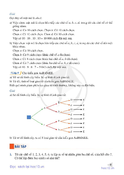 Toán lớp 10 Tập 2 Cánh diều pdf (trang 10)