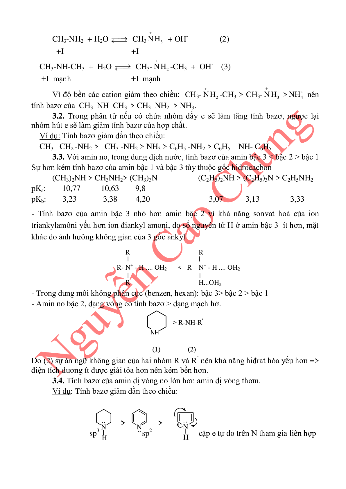 Lý thuyết, bài tập về so sánh tính axit-bazo của các hợp chất hữu cơ (trang 4)
