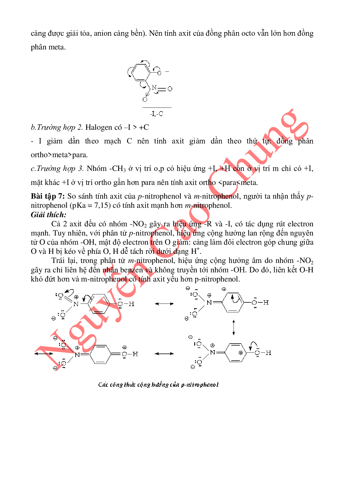 Lý thuyết, bài tập về so sánh tính axit-bazo của các hợp chất hữu cơ (trang 8)