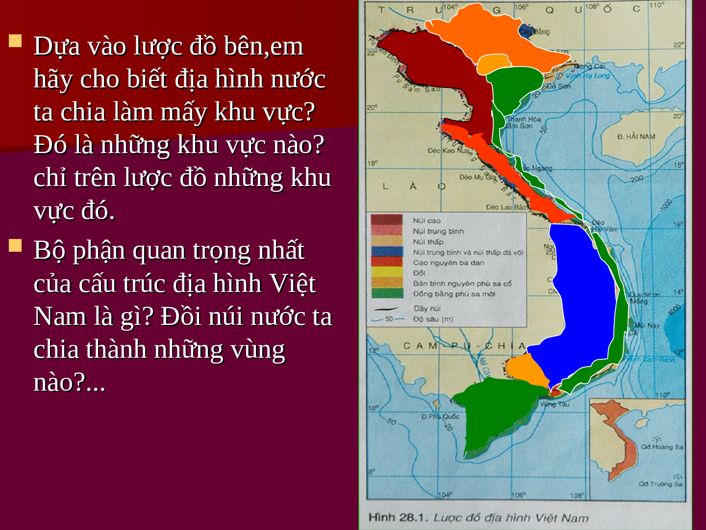 Giáo án Địa lí 8 Bài 30 Thực hành: Đọc bản đồ Việt Nam ( Tiết 2 ) (trang 2)