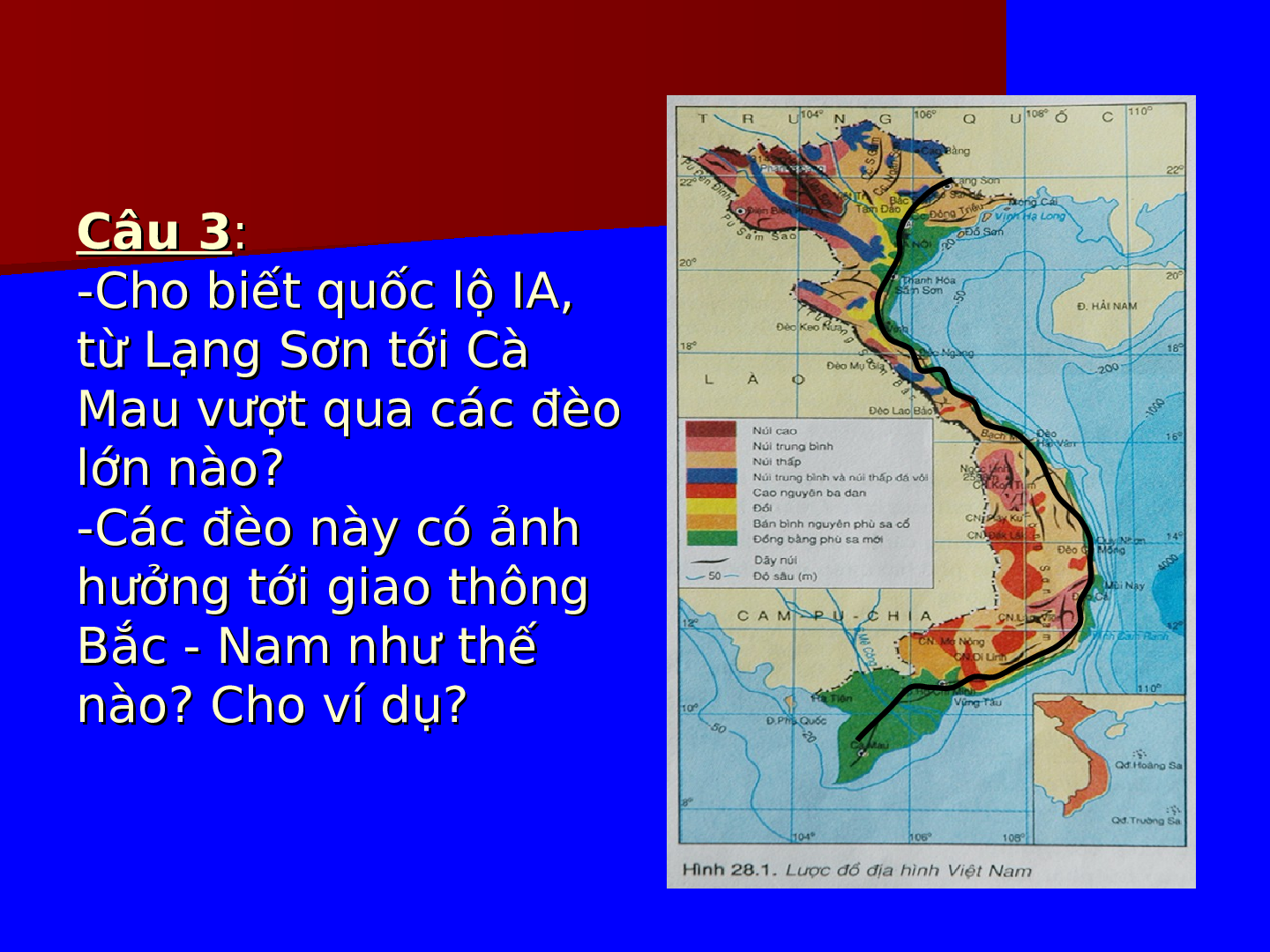 Giáo án Địa lí 8 Bài 30 Thực hành: Đọc bản đồ Việt Nam ( Tiết 2 ) (trang 6)
