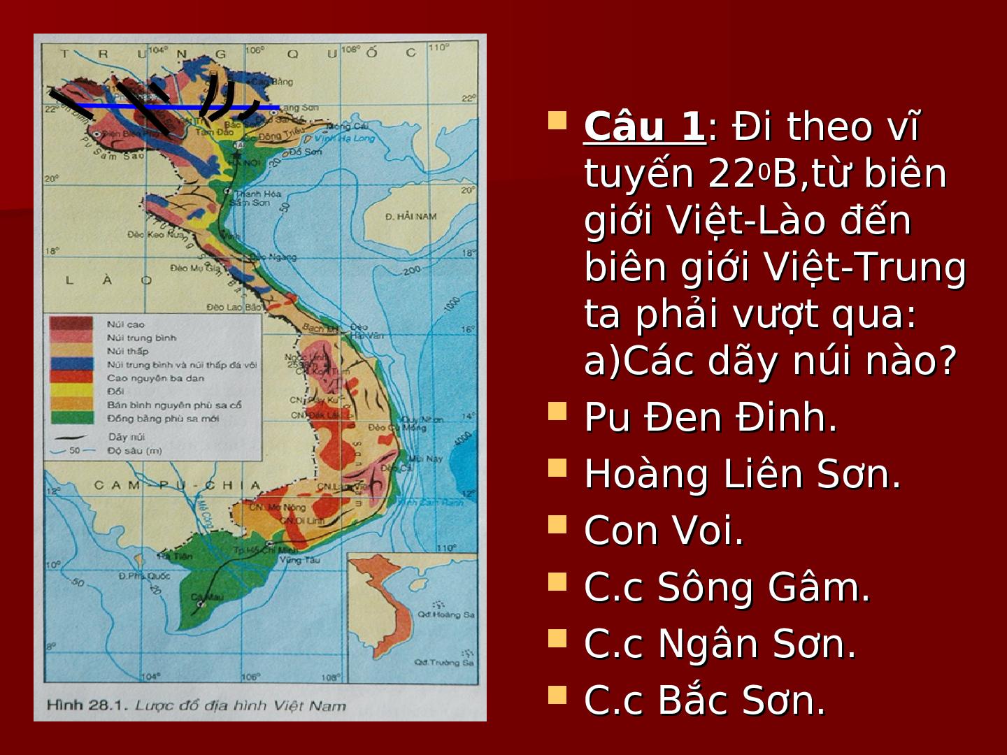 Giáo án Địa lí 8 Bài 30 Thực hành: Đọc bản đồ Việt Nam ( Tiết 2 ) (trang 7)