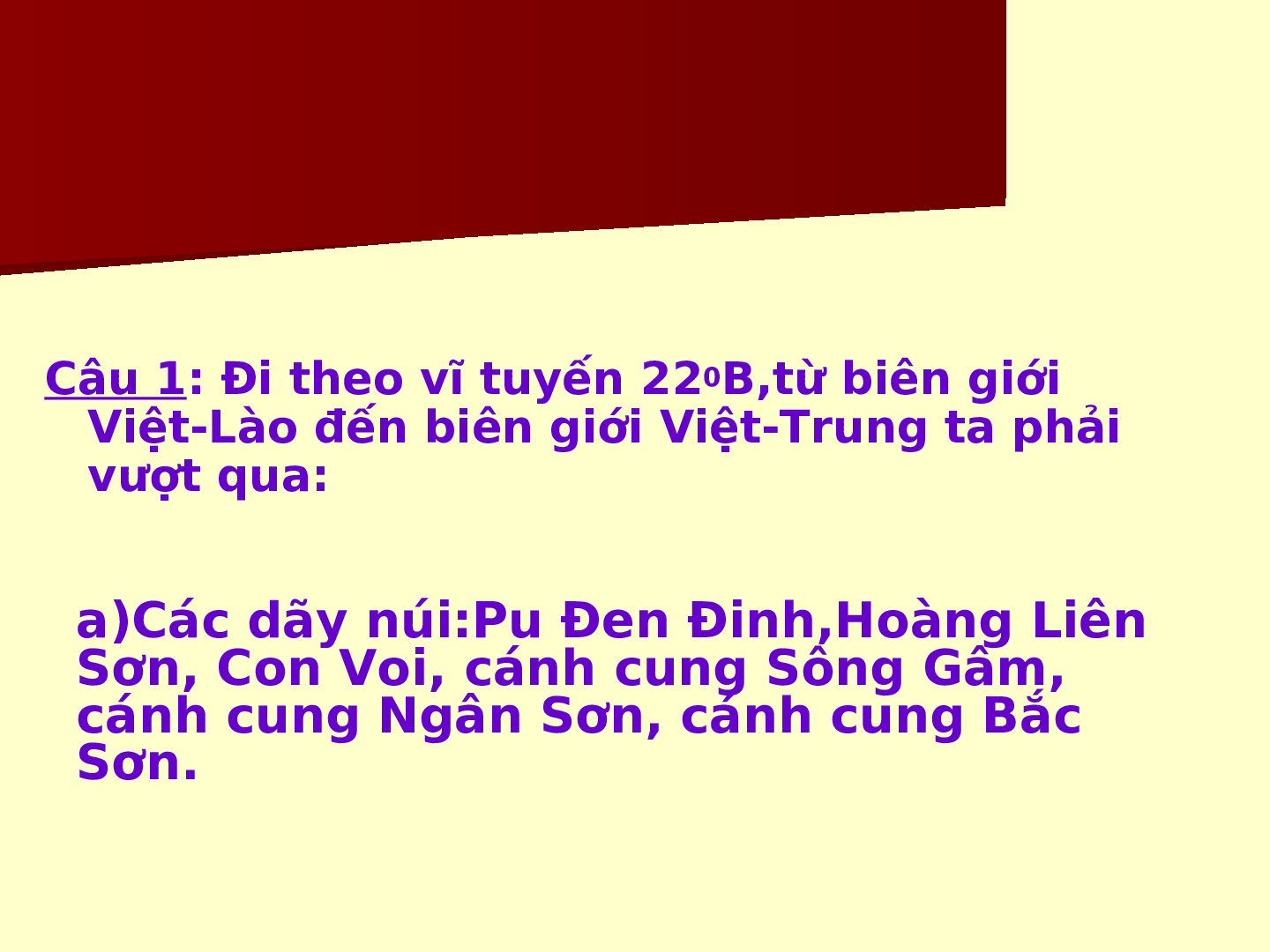 Giáo án Địa lí 8 Bài 30 Thực hành: Đọc bản đồ Việt Nam ( Tiết 2 ) (trang 8)