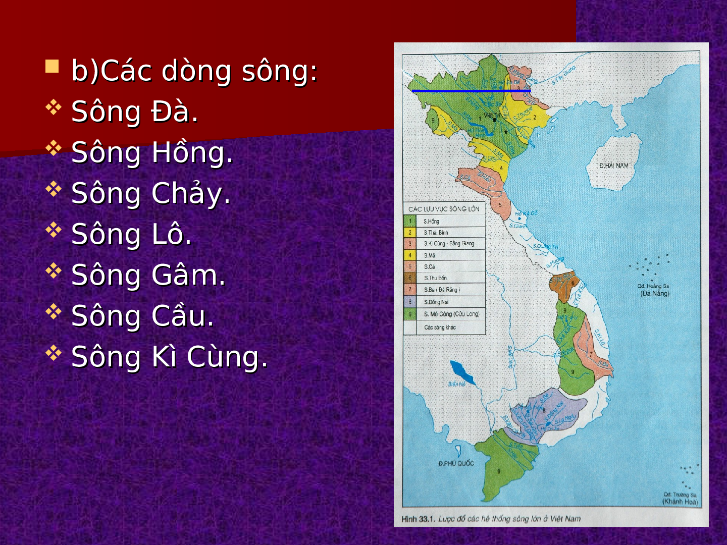 Giáo án Địa lí 8 Bài 30 Thực hành: Đọc bản đồ Việt Nam ( Tiết 2 ) (trang 9)