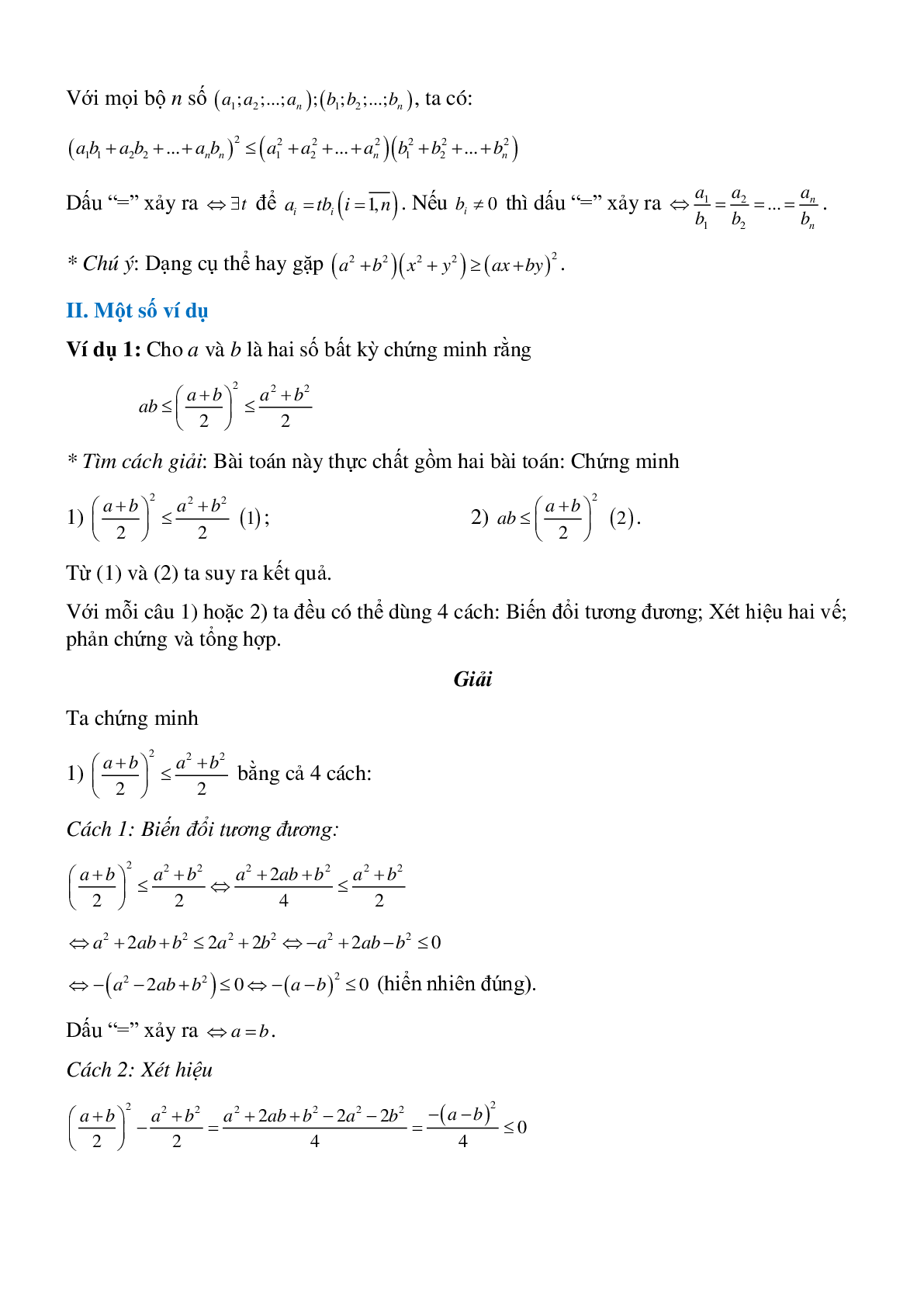 Bất đẳng thức - Đại số toán 8 (trang 3)