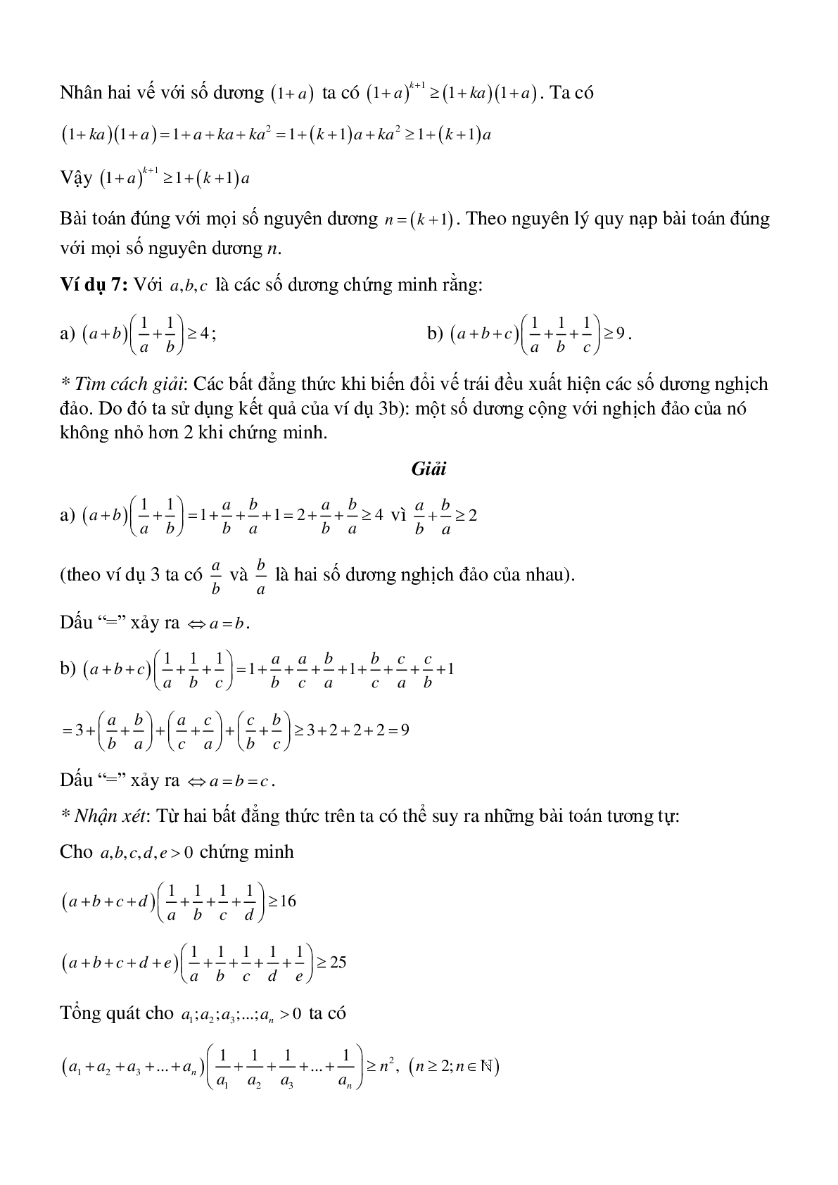 Bất đẳng thức - Đại số toán 8 (trang 9)