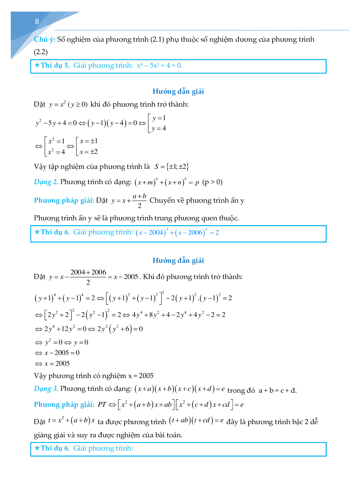 Chuyên đề: Phương trình đại số (trang 9)