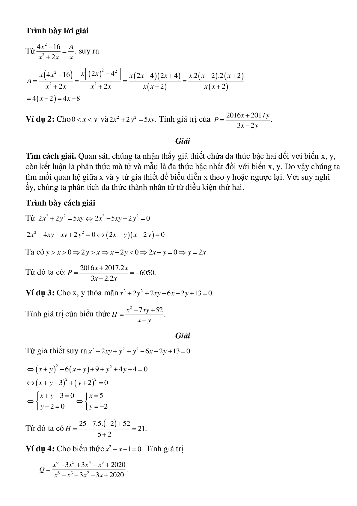 50 Bài tập Tính chất cơ bản của phân thức đại số (có đáp án)- Toán 8 (trang 2)