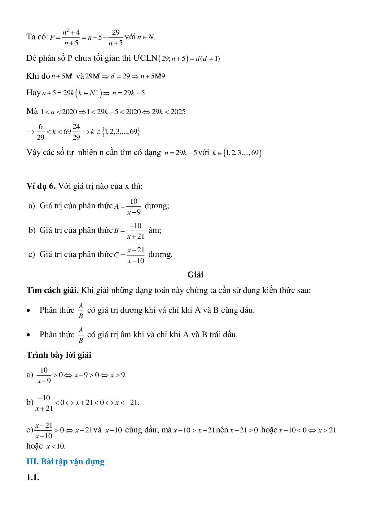 50 Bài tập Tính chất cơ bản của phân thức đại số (có đáp án)- Toán 8 (trang 4)