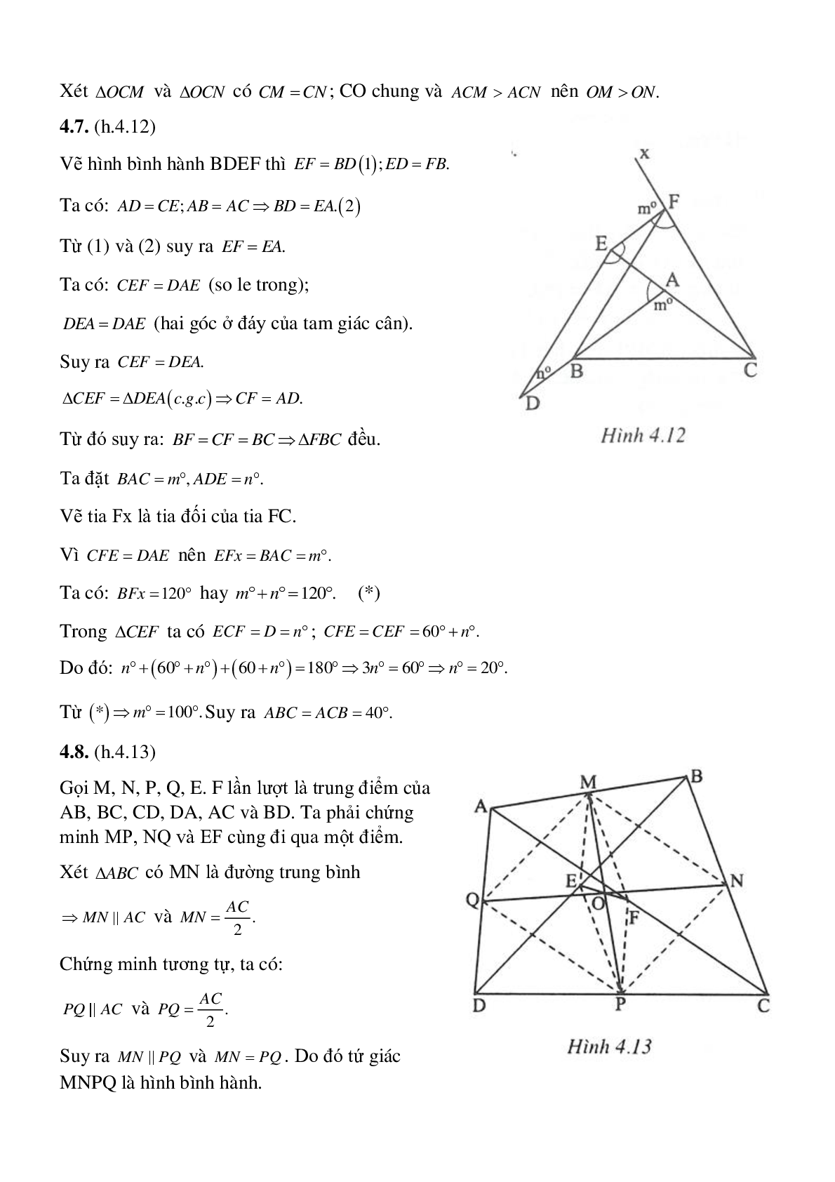 Hình bình hành - Hình học toán 8 (trang 8)