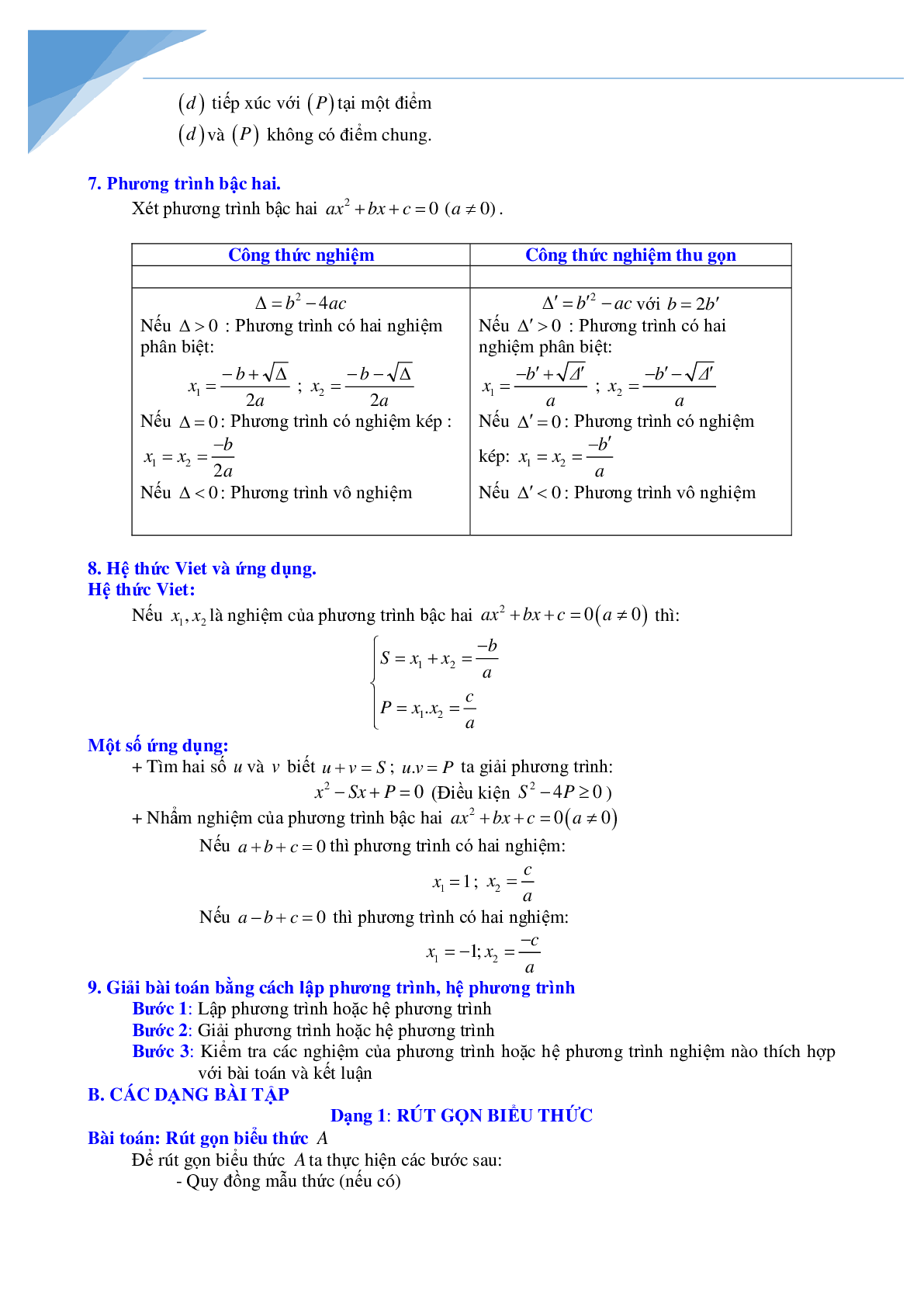 Tổng ôn đề luyện thi vào lớp 10 môn toán (trang 2)