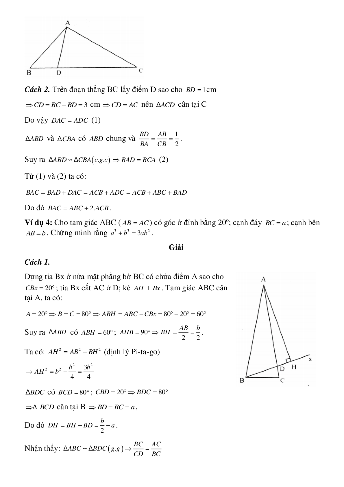Các trường hợp đồng dạng của tam giác (trang 5)